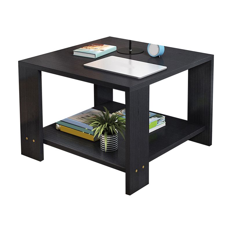 Square Wood 4 Legs End Table Shelf Included Sofa Accent Side Table Clearhalo 'Coffee & Accent Tables' 'End & Side Tables' 'end_side_tables' 'furn' 'furn_end_side_tables' 'Furniture' 'Living Room Furniture' 1200x1200_ff41f98b-7b1e-4004-a3d4-be8f3d31ed50