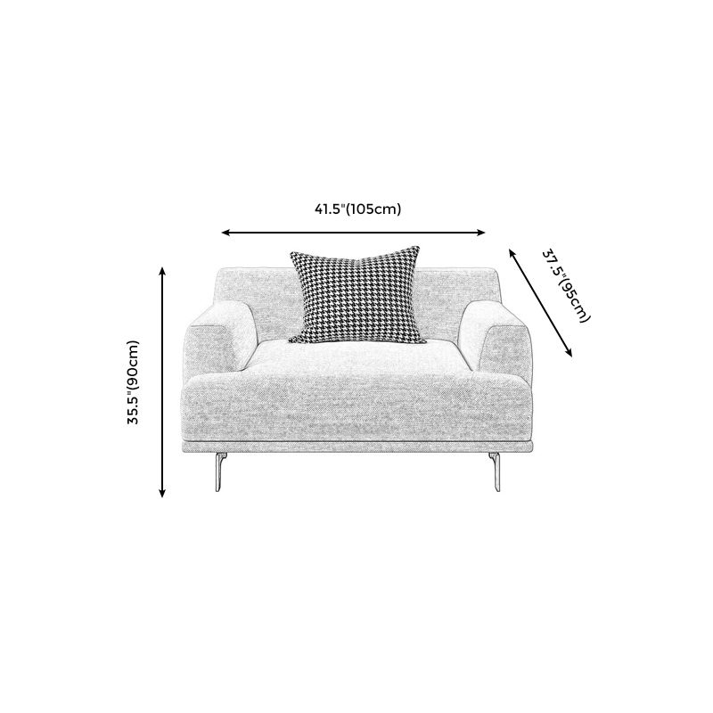 Contemporary Living Room Beige Sofa Square Arm Standard Settee Clearhalo 'furn' 'furn_sofas' 'Furniture' 'furniture_sofas' 'Living Room Furniture' 'Sofa' 'sofas' 1200x1200_ff42ac0e-512a-4d45-a0a4-60e0a7cce8ef