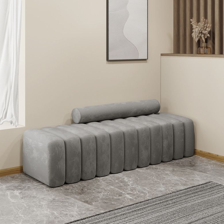 Contemporary Solid Color Velvet / Wool Armless Sofa for Living Room Clearhalo 'furn' 'furn_sofas' 'Furniture' 'Living Room Furniture' 'Sofa' 'sofas' 1200x1200_ff430ec3-47c6-4fda-8d69-5ee2f833d37c