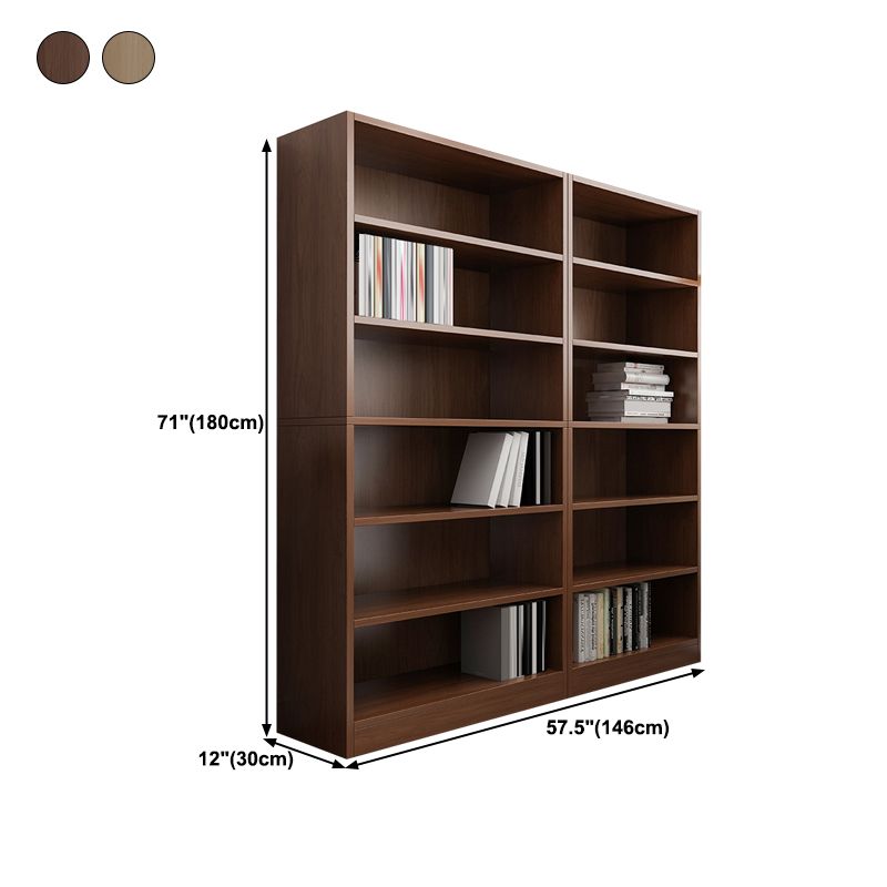 Closed Back Modern Style Bookshelf Wood Bookcase for Office Use Clearhalo 'Bookcases' 'furn' 'furn_bookcases' 'Furniture' 'Office Furniture' 1200x1200_ff446634-b3d2-47c3-954e-dbaeb2ff1747