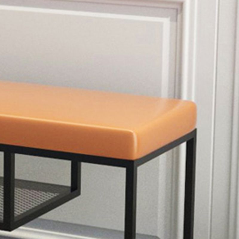 12.6" Wide Upholstered Entryway Bench with Storage Bench with Metal Legs Clearhalo 'Benches' 'Chairs & Seating' 'furn' 'furn_benches' 'Furniture' 'Living Room Furniture' 1200x1200_ff446f79-6455-4b6c-962a-206a82c3f6e1