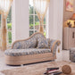 Bohemian Style Chaise Lounge Upholstered Chaise with Rolled Arms for Bedroom Clearhalo 'Chairs & Seating' 'Chaise Lounge' 'chaise_lounge' 'furn' 'furn_chaise_lounge' 'Furniture' 'Living Room Furniture' 1200x1200_ff451a90-220e-45de-9dbe-e1d14d1fcc27