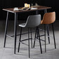 Scandinavian Leather Restaurant Stool Matte Finish Footrest Barstool Clearhalo 'Bar Furniture' 'Bar Stools' 'bar_stools' 'furn' 'furn_bar_stools' 'Furniture' 'furniture_bar_stools' 'Kitchen & Dining Furniture' 1200x1200_ff4549ae-3737-43ac-8149-6eb1185bea41