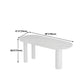 Modern Stone Top Oval Dinette Table Wood Tripod Base Dining Table in White Clearhalo 'Dining Tables & Seating' 'Dining Tables' 'dining_table' 'furn' 'furn_dining_table' 'Furniture' 'furniture_dining_table' 'Kitchen & Dining Furniture' 'kitchen' 'kitchen_dining_table' 1200x1200_ff456cc9-a20a-49c1-9bca-fcbdc80b9592