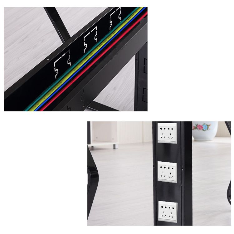 Moderne stijl kantoortafel rechthoek vorm houten vergaderbalie