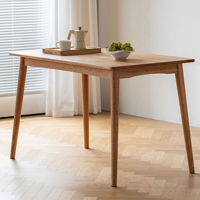 Rectangle Dining Site Table Contemporary Style Solid Wood Table with 4 Legs Clearhalo ' dining_table' 'Dining Tables & Seating' 'Dining Tables' 'furn' 'furn_dining_table' 'Furniture' 'furniture_dining_table' 'Kitchen & Dining Furniture' 'kitchen&dining_furn' 'kitchen' 'kitchen_dining_table' 1200x1200_ff485262-9328-4b58-a9df-6d9e69b8a13f