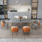 Gray Stone Top Dining Table Contemporary Dining Table with 4 Legs Clearhalo 'Dining Tables & Seating' 'Dining Tables' 'dining_table' 'furn' 'furn_dining_table' 'Furniture' 'Kitchen & Dining Furniture' 1200x1200_ff491b8d-05bd-40a7-8f20-e1d84897caa2