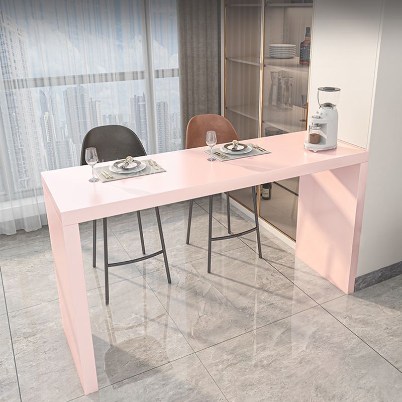 Modern Stone Bar Dining Table Rectangle Bar Table for Cafe And Breakroom Clearhalo 'Bar Furniture' 'Bar Tables' 'bar_tables' 'furn' 'furn_bar_tables' 'Furniture' 'Kitchen & Dining Furniture' 1200x1200_ff498c73-8468-4af6-93cb-d51347cd2497