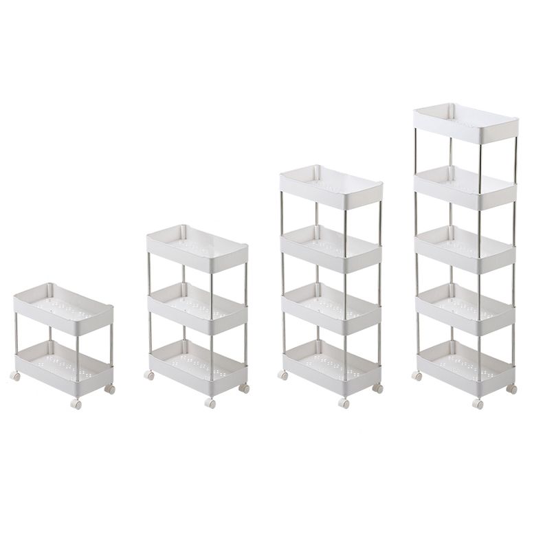 Modernes plastisches Bücherregal White Etagere vertikal offenes Regal Bücherregal