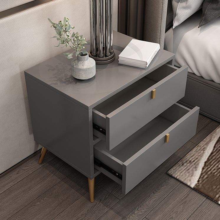 Contemporary Wood Accent Table Nightstand 21.65" Tall Bed Nightstand with 2 Drawers Clearhalo 'Bedroom Furniture' 'furn' 'furn_night_stand' 'Furniture' 'night_stand' 'Nightstands' 1200x1200_ff4d35aa-356d-42b2-be4b-b043200178a0
