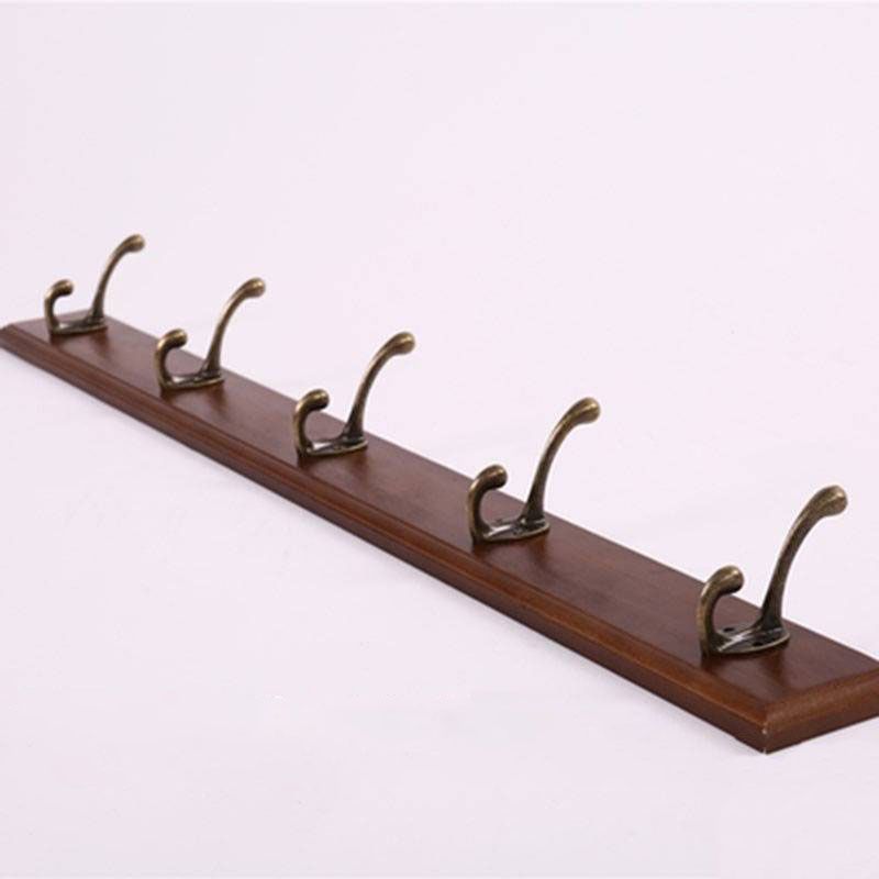 Modern Wooden Entryway Coat Rack Wall-Mounted Coat Hanger with Hooks Clearhalo 'Entry & Mudroom Furniture' 'furn' 'furn_hall_tree_coat_racks' 'Furniture' 'Hall Trees & Coat Racks' 'hall_tree_coat_racks' 1200x1200_ff4d80fa-239a-42af-b965-beea5b0ed7c6