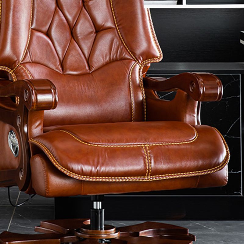 Base tradizionale in metallo reclinabile standard a colore girevole con poggiapiedi