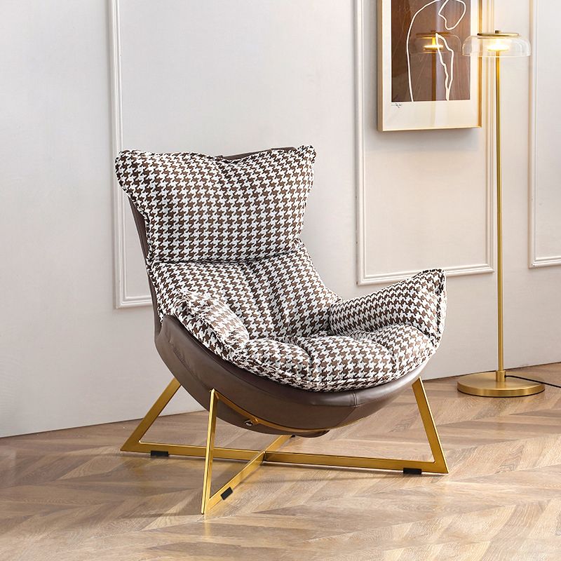 Faux Leather Accent Chair Armless Chair for Living Room, 29.52" Wide Clearhalo 'Accent Chairs' 'accent_chairs' 'Chairs & Seating' 'furn' 'furn_accent_chairs' 'Furniture' 'Living Room Furniture' 1200x1200_ff4d9e2a-6693-4146-8ae2-b9b92d55becf