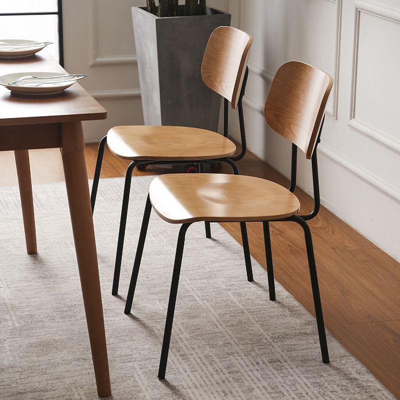 Metal Industrial Style Dining Side Chair Indoor Open Back Dining Side Chair Clearhalo ' kitchen&dining_furn' 'Dining Chairs' 'Dining Tables & Seating' 'dining_chair' 'furn' 'furn_dining_chair' 'Furniture' 'furniture_dining_chair' 'Kitchen & Dining Furniture' 'kitchen' 1200x1200_ff4e3fa9-9395-4976-8dac-9fe7f82da23d