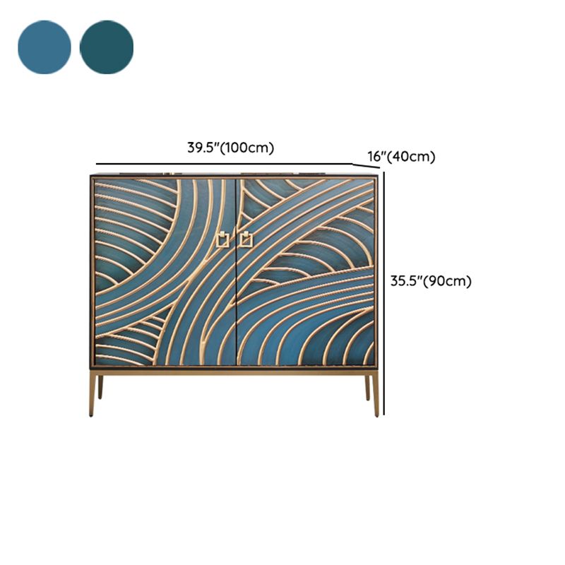 Gold Legs 35.4" High Sideboard Cabinet Glam Style Wood Buffet Table Clearhalo 'buffet_sideboard' 'Buffets & Sideboards' 'furn' 'furn_buffet_sideboard' 'Furniture' 'Kitchen & Dining Furniture' 1200x1200_ff4ef297-9c70-44ec-aadb-156b7b94d34c