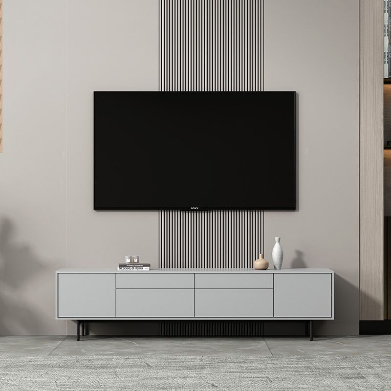 Gabinete de TV de rectángulo de madera de almacenamiento de almacenamiento industrial con piernas extraviadas