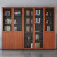 Contemporary Bookcase Closed Back Engineered Wood Vertical Shelf Bookcase