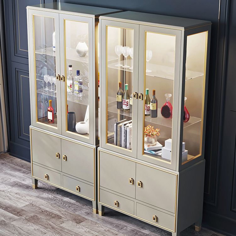 Luxury Floor Wine Rack Solid Wood Wine Bottle Rack with Glass Doors Clearhalo 'furn' 'furn_wine_racks' 'Furniture' 'Kitchen & Dining Furniture' 'Wine Racks' 'wine_racks' 1200x1200_ff50f278-259f-4f21-9721-8100e08b3a90