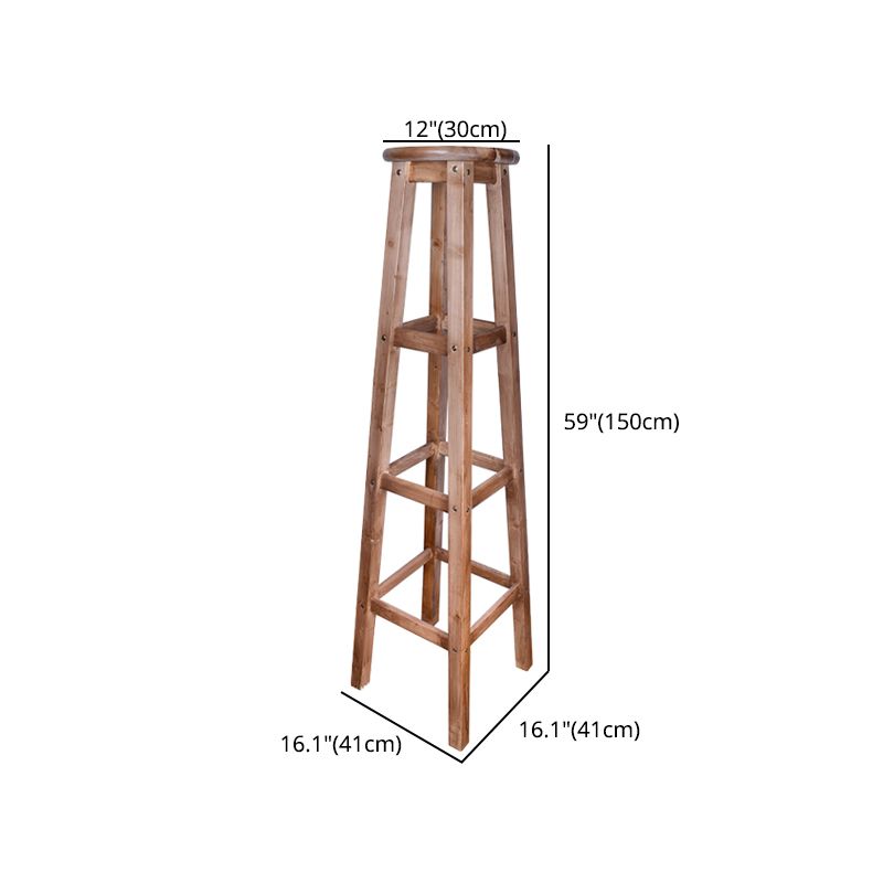 Contemporary Design Wooden Barstool for Home Backless Stools with Wood Base Clearhalo 'Bar Furniture' 'Bar Stools' 'bar_stools' 'furn' 'furn_bar_stools' 'furniture_bar_stools' 'Kitchen & Dining Furniture' 'kitchen&dining_furn' 'kitchen' 'kitchen_furn' Furniture' 1200x1200_ff51c2d5-797b-498c-a3f5-37382b8e4896