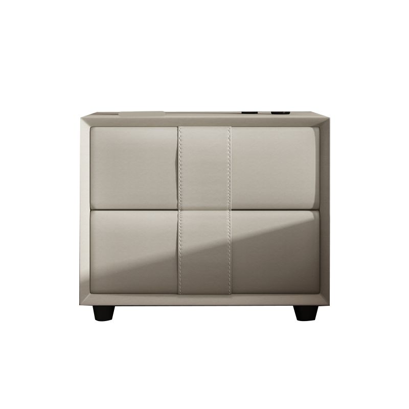Rectangular Two Drawer Nightstand Contemporary 15.7" H Night Table Clearhalo 'Bedroom Furniture' 'furn' 'furn_night_stand' 'Furniture' 'night_stand' 'Nightstands' 1200x1200_ff51ea81-8a1e-4206-a4eb-ab638d4b871c
