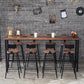 Set tavolo da bar industriale Tavolo da bancone in legno massello da 1/4/9 pezzi per interni