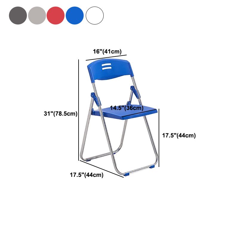 Moderne armloze conferentiestoel Plastic Low Back Folding Chair