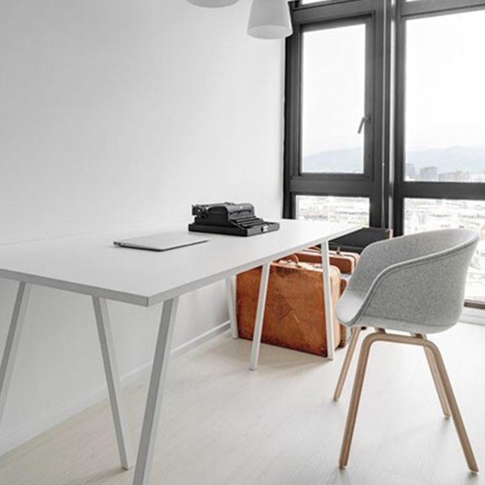 Table à manger industrielle avec table à manger rectangulaire en pin noir pour cuisine