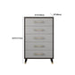 Contemporary Glam Storage Chest Wooden Chest with Soft-Close Drawers