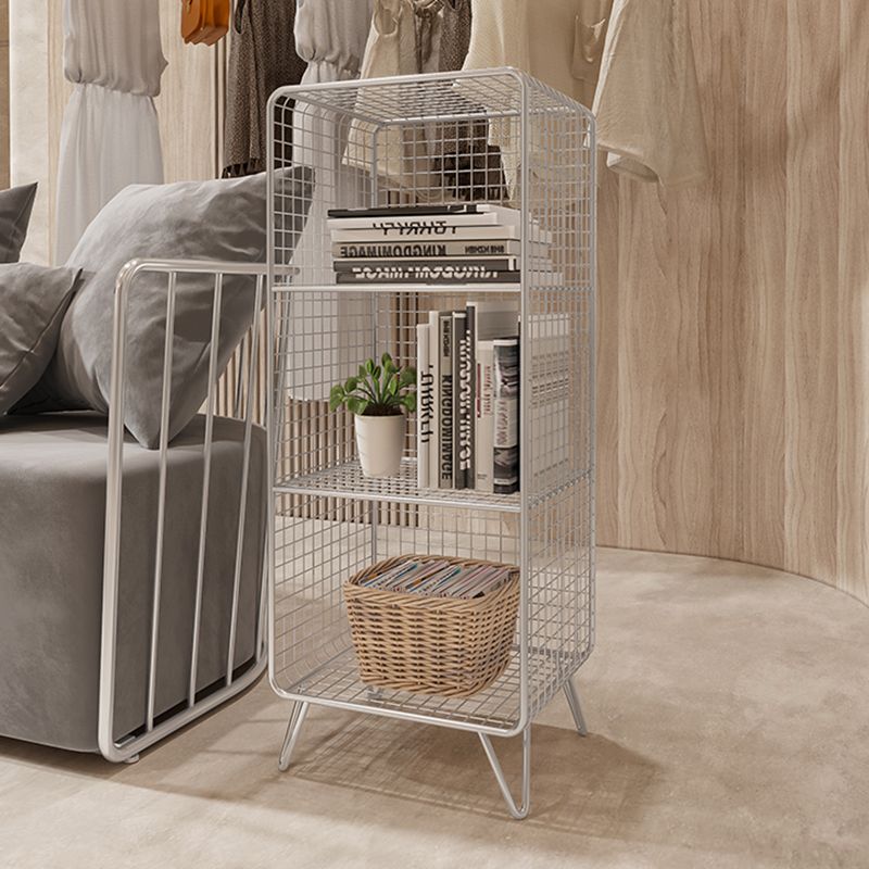 Modern Style Bookcase Vertical Metal Closed Back Bookshelf for Home Clearhalo 'Bookcases' 'furn' 'furn_bookcases' 'Furniture' 'furniture_bookcases' 'Office Furniture' 1200x1200_ff566378-b02f-46cd-98f1-602b70da8a32