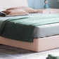 84.65 inch Wide Contemporary Bed Frame Pine Wood Bed with Headboard