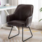Faux Leather Chair 22.4"L x 23.2"W x 32.6"H Chair for Living Room