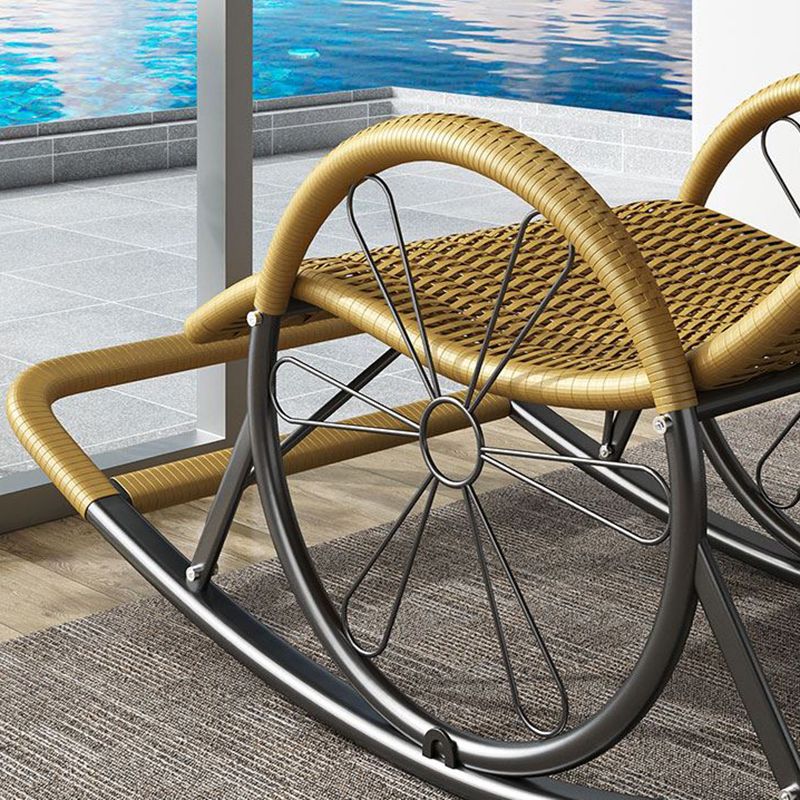 Modern Wicker Rocking Chair Brown Water Resistant Rocker for Living Room Clearhalo 'Chairs & Seating' 'furn' 'furn_rocking_chairs' 'Furniture' 'Living Room Furniture' 'Rocking Chairs' 'rocking_chairs' 1200x1200_ff57d435-09f0-4914-a2b9-6ca3eedeeb2c
