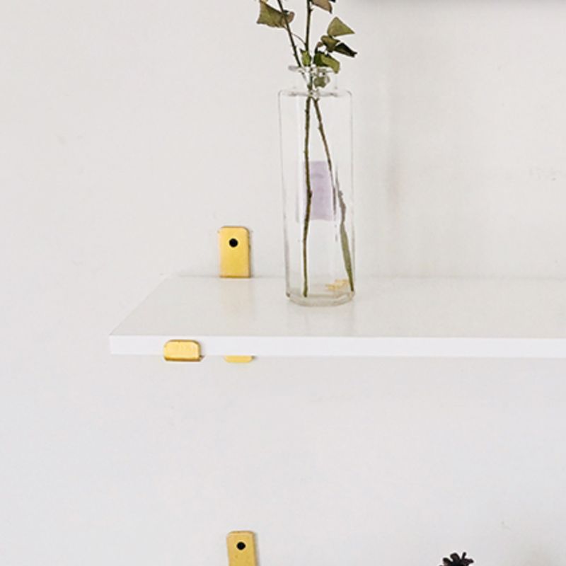 Engineered Wood White Bookshelf Glam Floating Closed Back Bookcase Clearhalo 'Bookcases' 'furn' 'furn_bookcases' 'Furniture' 'Office Furniture' 1200x1200_ff586665-5068-43ad-a173-44526c658d40