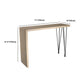 Juego de mesa de pub rectangular industrial, mesa de mostrador de madera de 1/5 piezas con taburetes sin respaldo