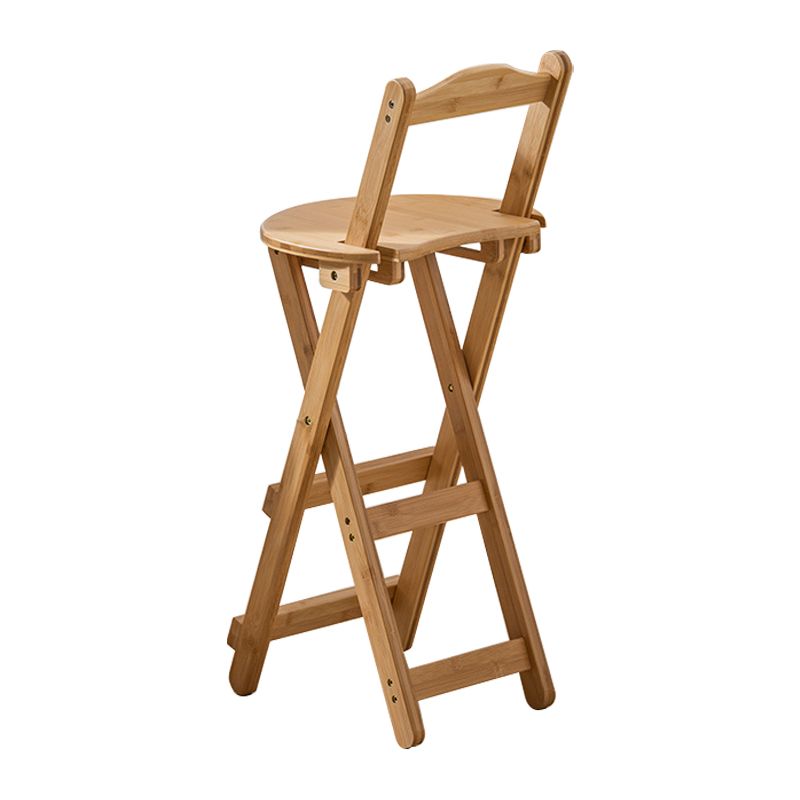Modern Armless Foldable Counter Stool Wood Household Bar Stool with Pedal Clearhalo 'Bar Furniture' 'Bar Stools' 'bar_stools' 'furn' 'furn_bar_stools' 'furniture_bar_stools' 'Kitchen & Dining Furniture' 'kitchen&dining_furn' 'kitchen' 'kitchen_furn' Furniture' 1200x1200_ff59d47f-22fd-4576-ad89-d975397b90ec