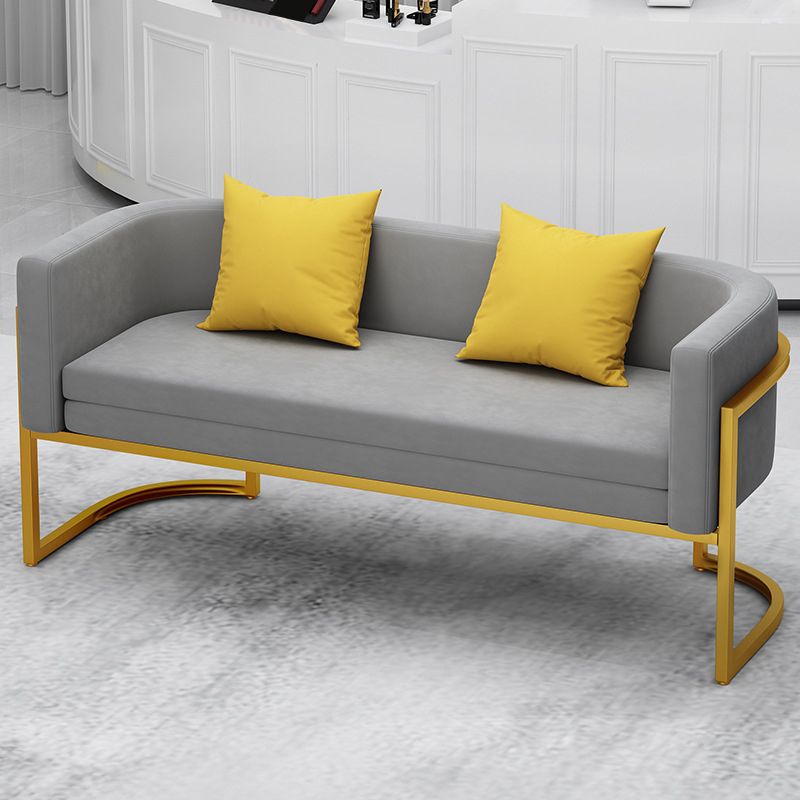 Tuxedo Arm Sofa 24.40" W x 29.52" H Velvet Sofa Standard Sofa Clearhalo 'furn' 'furn_sofas' 'Furniture' 'Living Room Furniture' 'Sofa' 'sofas' 1200x1200_ff5a33e2-4240-466f-93b1-8b761407ca82