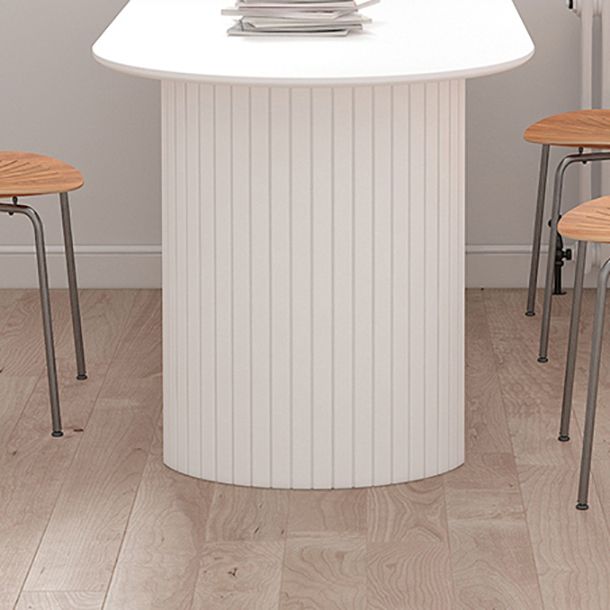 Modern Style White Dining Table Wood Dining Table with Double Pedestal Base Clearhalo ' dining_table' 'Dining Tables & Seating' 'Dining Tables' 'furn' 'furn_dining_table' 'Furniture' 'furniture_dining_table' 'Kitchen & Dining Furniture' 'kitchen&dining_furn' 'kitchen' 'kitchen_dining_table' 1200x1200_ff5b2a94-b5b9-4f0c-9220-a1c9b849d489