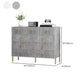 Contemporary Glam Double Dresser Wood Storage Chest Dresser for Home Office