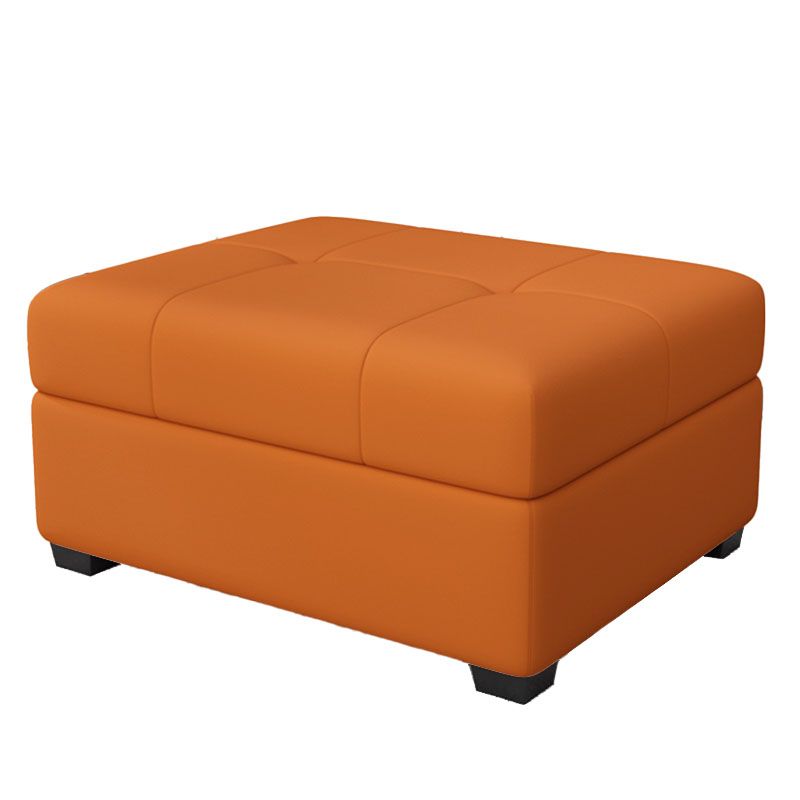 Modern Storage Ottomans Rectangle Leather Storage Ottomans with Legs Clearhalo 'furn' 'furn_ottomans_poufs' 'Furniture' 'Living Room Furniture' 'Ottomans & Poufs' 'ottomans_poufs' 1200x1200_ff5c2677-67f3-4edb-861f-9d87764ebd2d