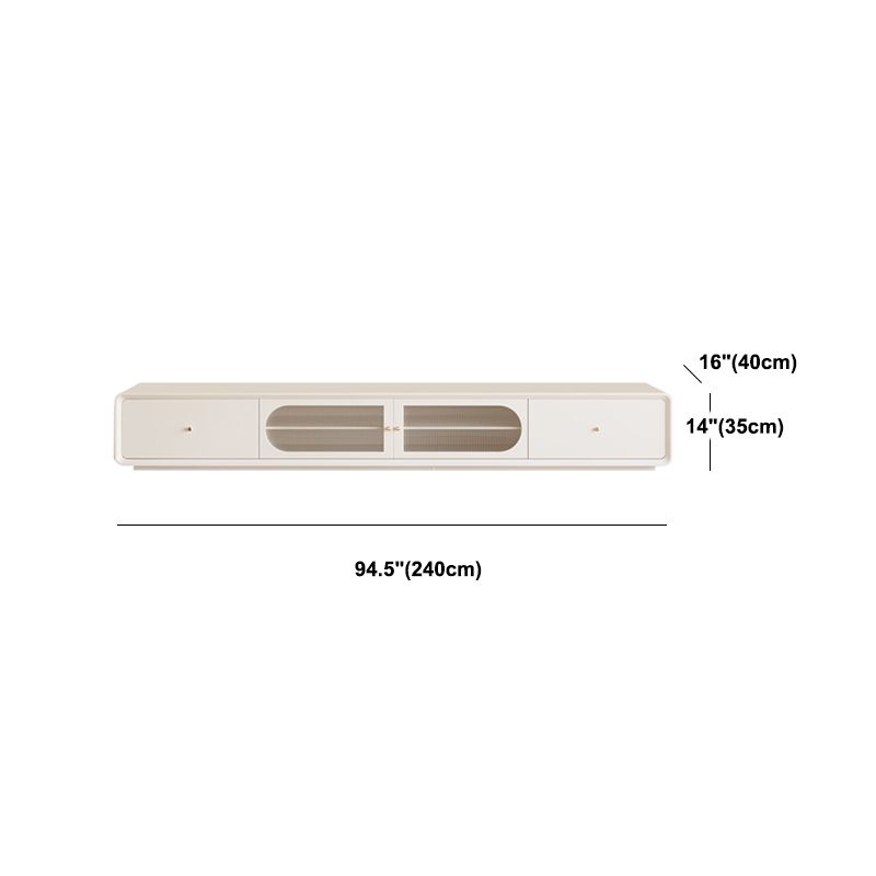 Console televisiva contemporanea supporto TV in legno con cassetti per soggiorno