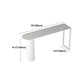 Contemporary Bar Dining Table Indoor Bar Table with Iron Base in White Clearhalo 'Bar Furniture' 'Bar Tables' 'bar_tables' 'Furniture' 'furniture_bar_tables' 'Kitchen & Dining Furniture' 'kitchen&dining_furn' 'kitchen' 1200x1200_ff5f2db3-0572-4e52-b533-2fefe421ca57