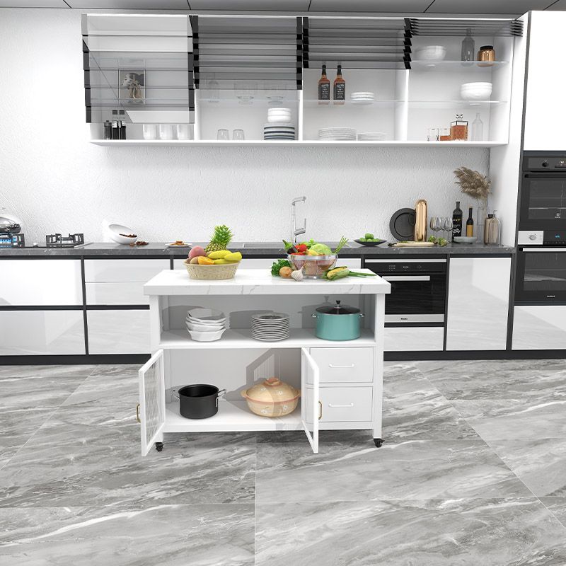 Tavolo da pranzo moderno da cucina per cucina tavolo da preparazione con armadio