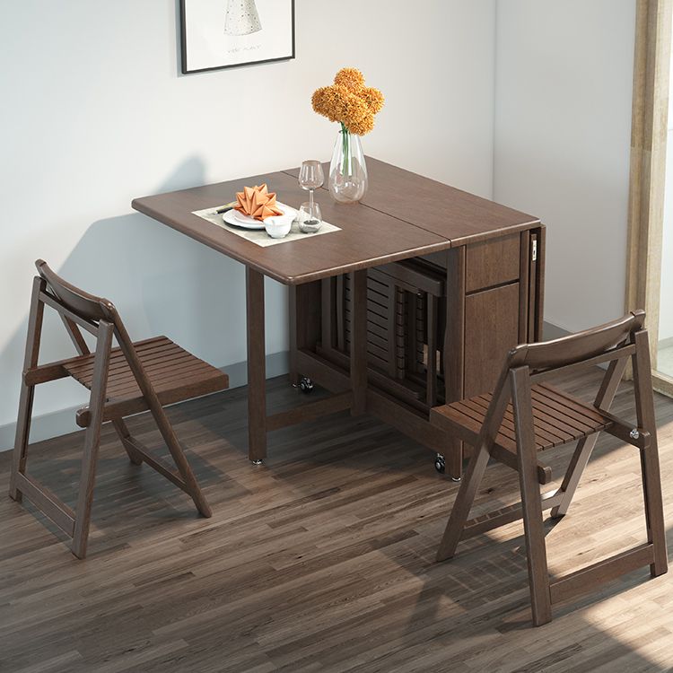 Standard Solid Wood Dining Set with Black Wood Space-Saving Design Legs for Dining Furniture Clearhalo 'Dining Room Sets' 'Dining Tables & Seating' 'dining_room_set' 'furn' 'furn_dining_room_set' 'Furniture' 'furniture_dining_room_set' 'Kitchen & Dining Furniture' 'kitchen&dining_furn' 'kitchen' 1200x1200_ff64b75d-ac6b-4539-8a38-c9bc263ce604