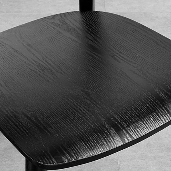 Contemporary Wood Dining Chair Open Back Dining Side Furniture in Matte Finish for Indoor Clearhalo 'Dining Chairs' 'Dining Tables & Seating' 'dining_chair' 'furn' 'furn_dining_chair' 'Furniture' 'Kitchen & Dining Furniture' 1200x1200_ff660290-9ce4-4382-aeb3-a445404de499