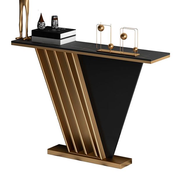 Contemporary Console Accent Table Antique Finish Console Sofa Table Clearhalo 'Console Tables' 'console_tables' 'Entry & Mudroom Furniture' 'furn' 'furn_console_tables' 'Furniture' 1200x1200_ff6d8c5a-3766-4d6a-8313-6a8d44055465