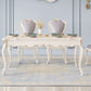 Rectangle Shape White Tone Dining Table Victoria 4 Legs Table for Dining Room Clearhalo ' dining_table' 'Dining Tables & Seating' 'Dining Tables' 'furn' 'furn_dining_table' 'Furniture' 'furniture_dining_table' 'Kitchen & Dining Furniture' 'kitchen&dining_furn' 'kitchen' 'kitchen_dining_table' 1200x1200_ff6e84dd-1fa2-4af2-9517-521fc43ba01d