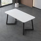 Sintered Stone Dining Table Modern Double Pedestal Dining Table Clearhalo ' dining_table' 'Dining Tables & Seating' 'Dining Tables' 'furn' 'furn_dining_table' 'Furniture' 'furniture_dining_table' 'Kitchen & Dining Furniture' 'kitchen&dining_furn' 'kitchen' 'kitchen_dining_table' 1200x1200_ff6f79b3-848e-40b6-a882-8a637e8107e9