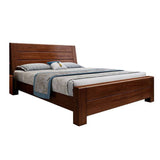 84.65 inch Wide Traditional Panel Bed Walnut Bed with Headboard Clearhalo 'Bedroom Furniture' 'Beds' 'furn' 'furn_beds' 'Furniture' 1200x1200_ff70dccd-3109-4440-92d0-955505e43be5