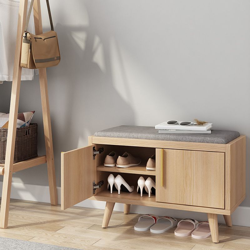 Solid Wood Entryway Bench, 20"H Upholstered Bench with 4 Legs Clearhalo 'Benches' 'Chairs & Seating' 'furn' 'furn_benches' 'Furniture' 'Living Room Furniture' 1200x1200_ff711c43-dcb3-4c39-87c3-f881bac14f63