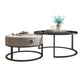 Rahmen-Basis-Design, runder Glas-/Kunsttisch, Couchtisch mit Metallbasis